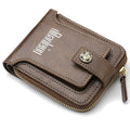 DEABOLAR Trendy New Design Retro Style Wallet Men's Zipper With Buckle Credit Card Holder for Wallet Man