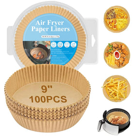 Factory Direct Sale Air Fryer Paper Liner With High Temperature Resistant Best Air Fryer Liner for Baking and Cookies