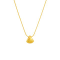 Nabest Stainless Steel Gold Filled Women Minimalist Jewelry Chokers Tarnish Free Shell Pendant Necklace