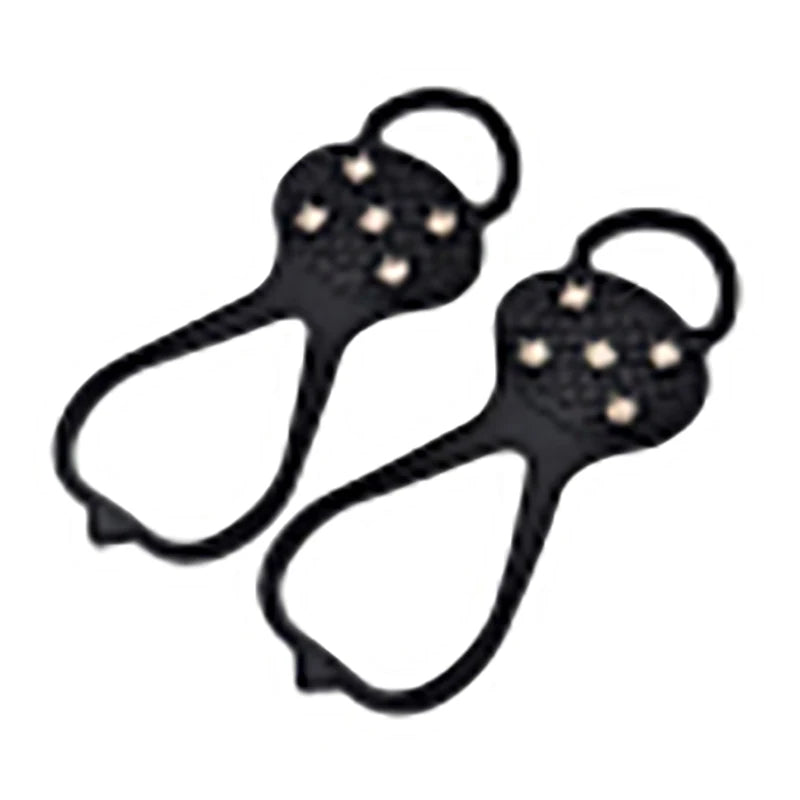 Universal Ice Cleats / Non Slip Gripper Spikes5 Steel Studs Crampon Ice&Snow GrippersSnow Traction Cleats for ShoesBoot