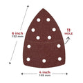 DE Warehouse 24H Shipping Free Delivery 100PCS 11-H 40/80/120/180 Grit Detail Mouse Sandpaper Hook Loop for Grinding