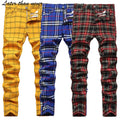Plus Men's Chino Pants Skinny Fit Stretchy Street Style Pencil Lightweight Leisure Trousers Mid Waist Big Size 100% Terylene