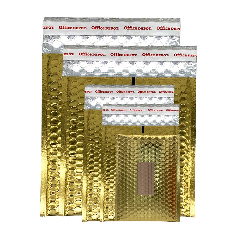Custom Package Shipping Air Bag Poly Bubble Mailer Envelope Shipping Envelope Packaging Bag Metallic Bubble Mailers