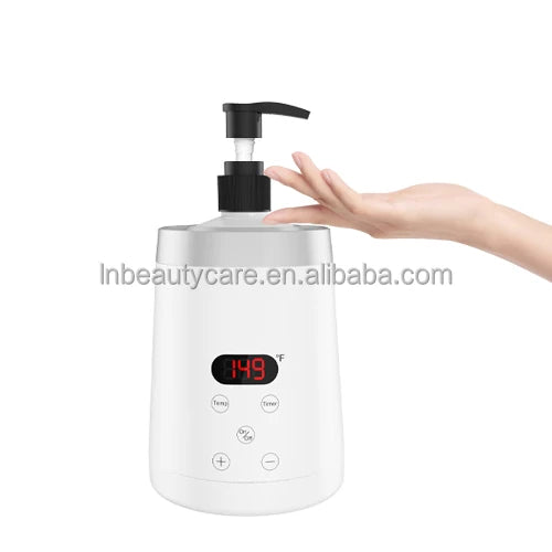 Nailprof 2024 Professional Electric Massage Oil Warmer Bottle Digital Heater 250ml Capacity 0.5-12h Timer SPA Automatic Oil