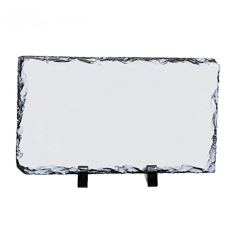 SH-15 120*220*9mm Hot Selling White Rectangle Shape Photo Sublimation Blank Custom Logo Advertising Promotion Picture Rock Frame