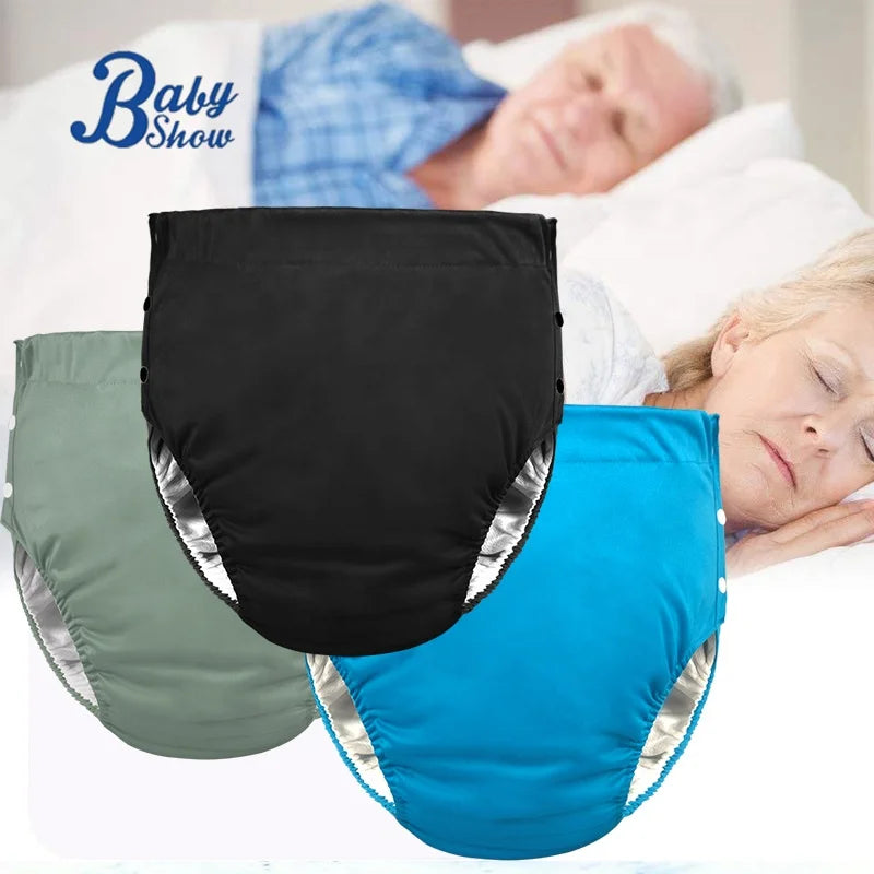 Eco High Private Label Reusable Diapers Pants Adult Lightweight Durable Adult Cloth Diaper Washable Incontinence Panties for Men