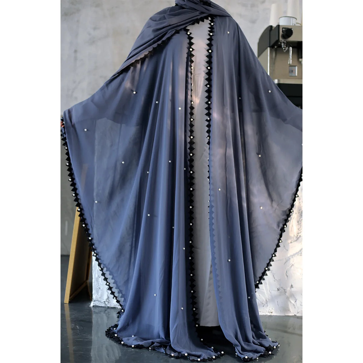 New Design Women Abaya Islamic African Clothing Dress Beading With Belt for Muslim