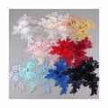 Diy Garment Accessories Costume Sewing 3D Flower Motif Applique Patch Mesh Organza Embroidery Textile Sewing Costume Floral Lace