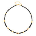 New Natural Stone 18K Gold Stack Wearing Neck Chain Niche Design Sense Fashion Chronic Bead Necklace