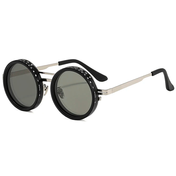 ND9 Handmade Adjustable Dimming Tint Sunglasses Unisex Metal Anti-Ultraviolet Fishing Polarized Aperture Sunglasses