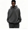 Face  Unisex Stacked Sweatpants and Hoodie Set Custom Sweatsuit Streetwear Custom Logo Windbreaker Fleece Baggy Tracksuits Men