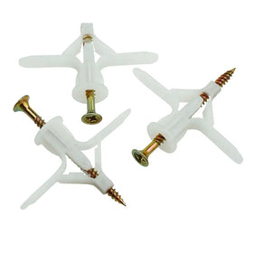 Nylon Butterfly Anchor Durable Plastic Toggle Box Packed Hammer Drive System Inch for Plasterboard Wall Anchor Screw Plug