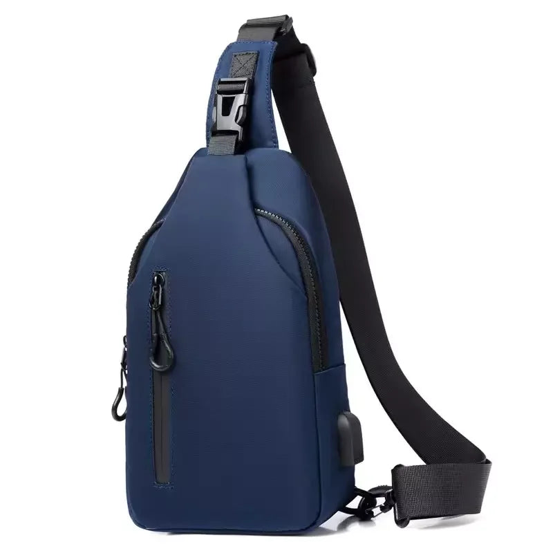 Hot Selling Waterproof PU Material Fashion Sling Single Shoulder Crossbody Chest Bag for Travelling Outside