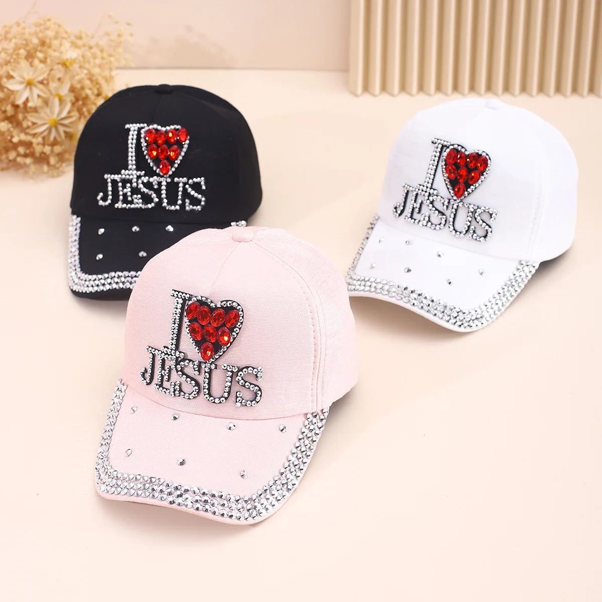 Womens Baseball Cap Bling Hat Rhinestone Jean Adjustable Luky Hat Studded Rhinestone Bling Denim Casual Baseball Hat