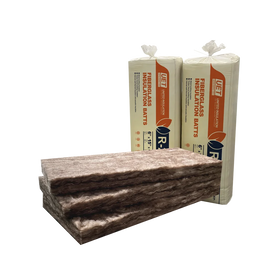 USA Canada Warehouse Inside 15 Inch Wide Isolation Brown Fibreglass Batts R19 R38 Unfaced Fiberglass Insulation Batt