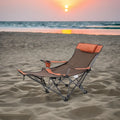 Customizable Logo Portable Folding Double Camping Chair Modern Oxford Fabric Tent Outdoor Beach Park Fishing Leisure Metal