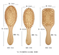 Sustainable Natural Wood Hair Brush Paddle Detangling Hairbrush