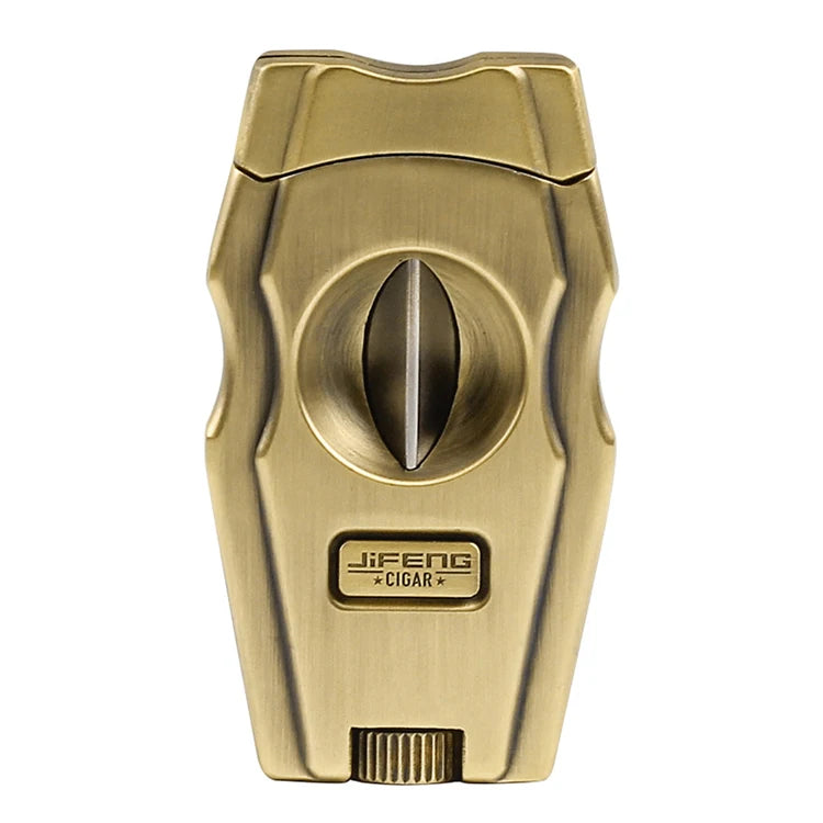 Luxury Multi-Function Cigar Accessories Custom Logo V Cutter with Cigar Punch Sharp Blades