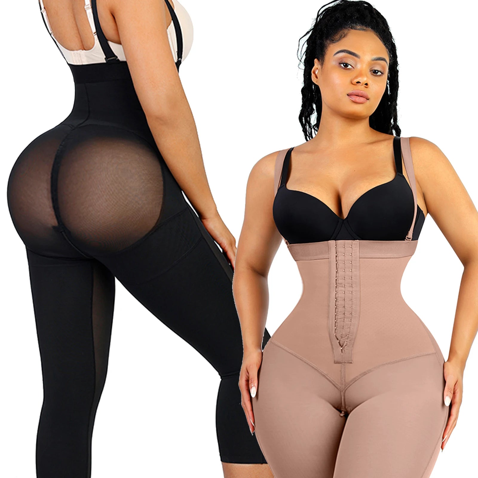Hexin Custom Service Women's Body Shaper Slimming Colombianas Butt Lifter Tummy Tuck Seamless Latex for Everyday Use Breathable