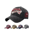 6-Panel Distressed Twill Fabric Vintage Dad Cap with Custom Logo and Metal Buckle for Sports and Street Fashion Premium Design
