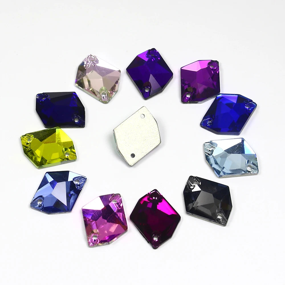 Cosmic Sew on Stones Flatback Glass Rhinestone Wholesale Lead-free Crystal Beads for Garment Shoes Diy Sewing Accessories