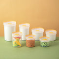 250ml Airtight Cereals Storage With Lid-plastic Transparent Sealed Kitchen Vacuum Box Bulk Food Refrigerator Organizer