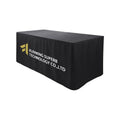 Custom Fitted Table Cloth Tight Logo 6ft Printed Promotion Table Cover for Advertising
