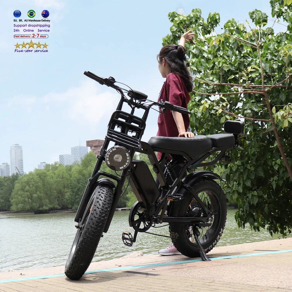 New Design 250watt 48v Rear Hub Motor 20 Inch Vintage E Bike VOMO X80 BIKE Electr Bike European Warehouse X80 EBike MegaBDM