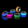 Beimai OEM Ring Wholesale Popular Luminous Crack Stainless Steel Glowing Ring