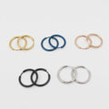 Jachon 316L Surgical Stainless Steel Clipping Earring Huggie Hoop Earrings for Men Women