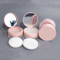 10g 20g Round Flapper Matte Loose Powder Containers Portable Loose Powder Packaging with Mirror Powder Puff