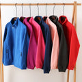 Custom Logo Microfiber Outdoor Sports Jacket with Polar Fleece Winter Plain Dyed Jacket
