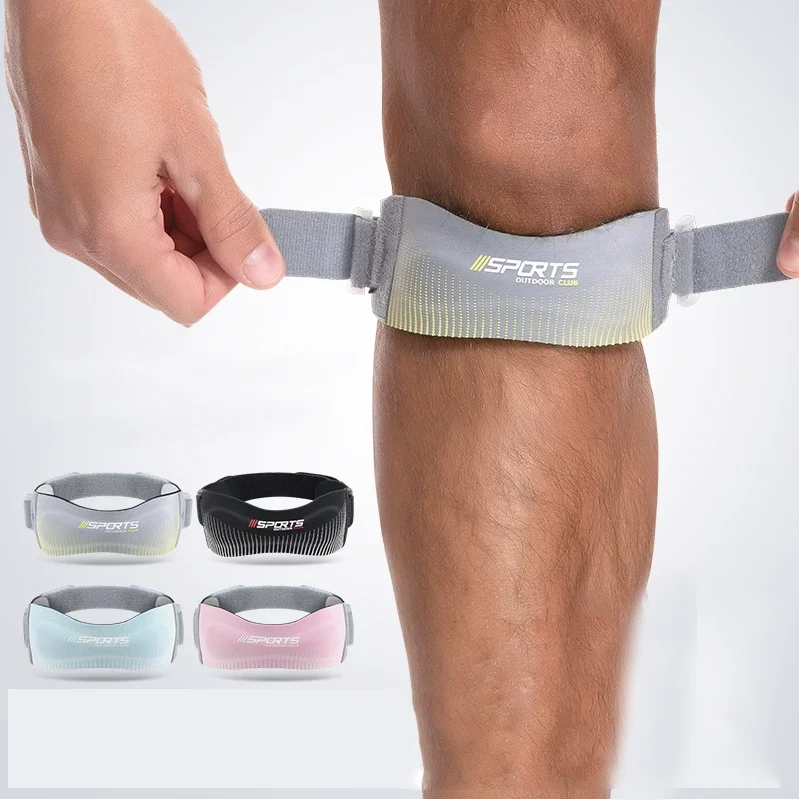 Adjustable Neoprene Knee Brace with Patella Strap Tendon Stabilizer Support for Shock Absorption and Pain Relief