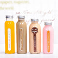250ML 330ML Round Milk Juice Glass Bottle Fruit Juice Glass Beverage Bottles With Screw Cap