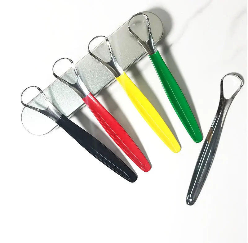 High Quality Stainless Steel Tongue Cleaner Scraper Effective for Bad Breath Removal
