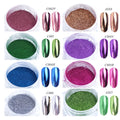 13 Colors Professional Nail Art Salon Nails Pigment Magic Metallic Mirror Chrome Nail Powder