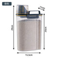 Small Rice Storage Container 4.4 LBS Cereal Dispenser with Measuring Cup Airtight Dry Food Container Bin
