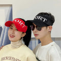 Fashion Curved Brim Travel Summer Sunproof Breathable Solid Plain Unisex Soft Foldable Sport Golf Visor Beach Girls Caps