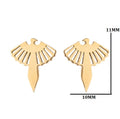 Wholesale Stainless Steel Black Silver Gold Rose Gold Tiny Eagle Charm Stud Earring Jewelry Earrings Supplier