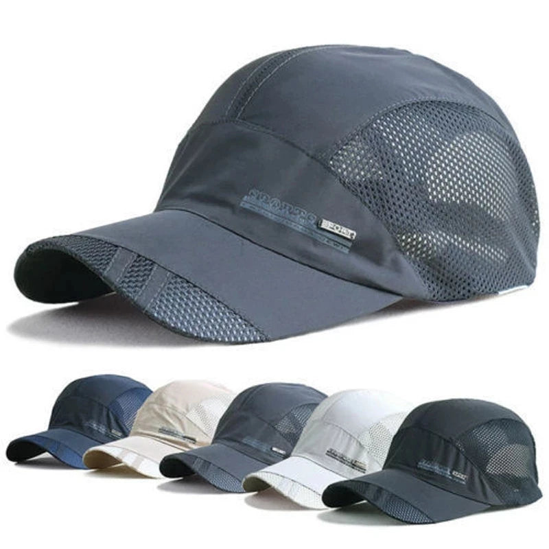 Dry Running Baseball Summer Mesh Gorras Cap Visor Mens Hat Sport Cool Fashion Quick Outdoor Cap