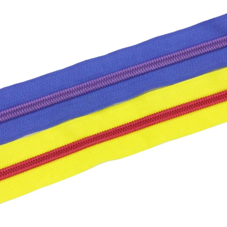 Wholesale Fashion Garment Hardware Nylon Zipper with #5 Teeth Custom Length for Handbags and Shoes Open Type