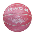 PSYCHE Street Ball Custom Logo Basketball  Size 7 Shinning PU Pink Indoor Outdoor for Showing