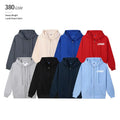 Lamb Down Zip up Hoodie Printing logo Custom Hoodies Men Plus Size S-6XL