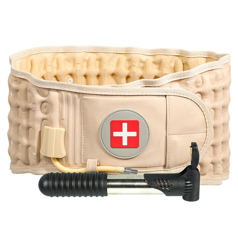 Inflatable Lumbar Support Belt for Back Pain Relief -Adjustable Waist Traction Brace for Spine Support