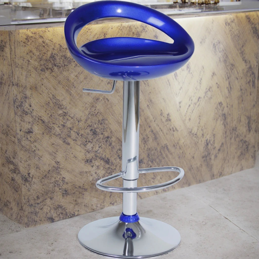 Modern ABS PP Kitchen Bar Stools Chair Adjustable Metal Frame for Dining Outdoor Cafe Living Room Hotel Home Bar for Bedroom