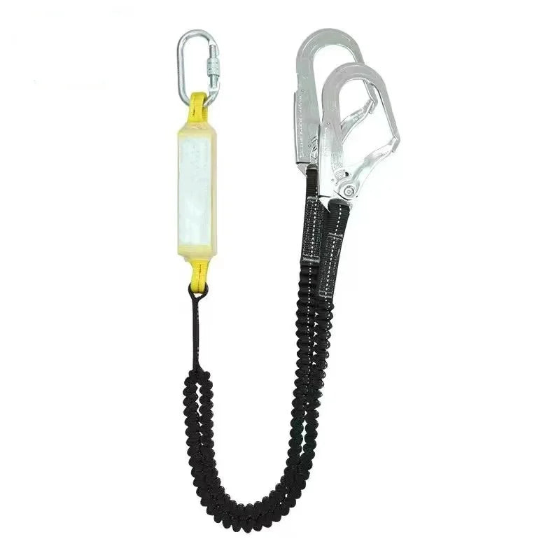 Industrial Safety Waist Belt Anti-Fall Polyester Webbing Climbing Harness Lanyard Hook Fall Protection Seat Belt Rescue