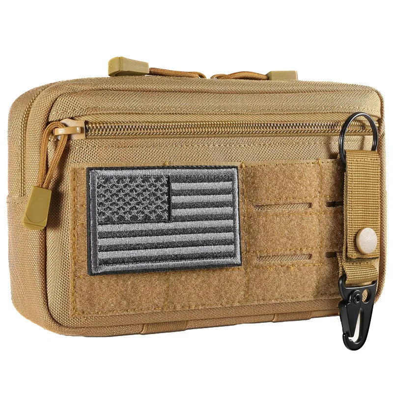 Utility Laser Cut Tactical Molle Admin Pouch EDC Tool Pouch Bag for Organizer Holder