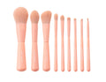 HMU Factory Foundation 9pcs Pink Profissonal Cute Vegan Private Label  Makeup Brush Make up Set