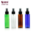 100 ML Transparent Amber Green Navy Cosmetic Packaging Empty PET Plastic Spray Bottle in Stock