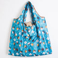Custom Eco Recycle 210D Polyester Foldable Grocery Tote Shopping Bag Polyester Reusable Folding Shopping Bag